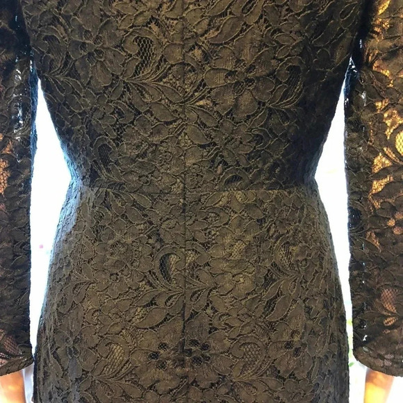 J.Crew women Black Lace Dress Size 4 Like New Conditions - Picture 9 of 11